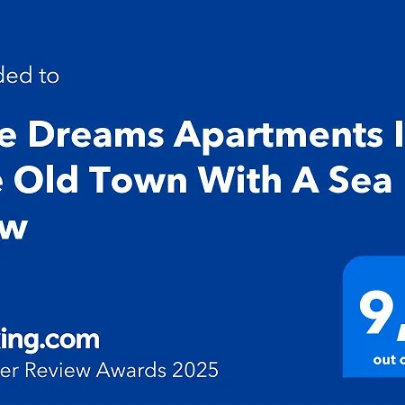 Blue Dreams In The Old Town With A Sea View *