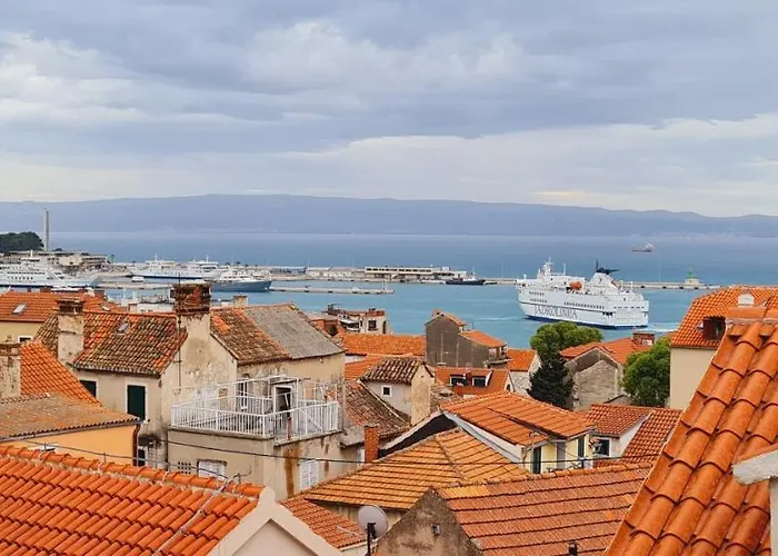 Blue Dreams Apartments Split Old Town - Sea View With Balcony & Terrace アパート *
